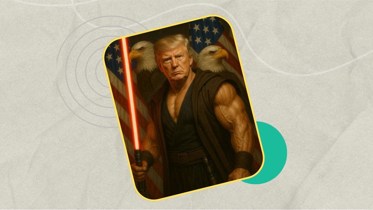 صورة “Darth Trump” تثير السخرية في يوم “Star Wars”: سيف أحمر، عضلات هالك، ونسور بدون أقدام!