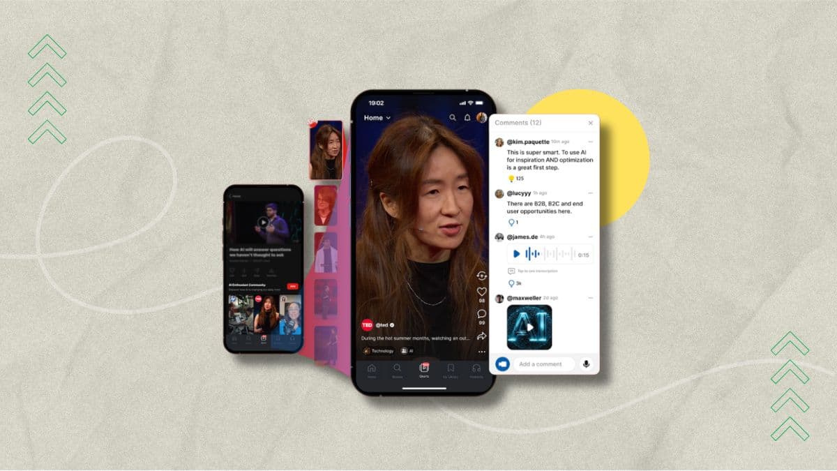 TED تنافس تيك توك بمحتوى "أذكى": إطلاق ميزة "TED Shorts" للفيديوهات القصيرة على التطبيق الرسمي